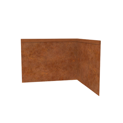 Corten Steel Corner Inside 230mmH x 610mmW - 2.50mm Gauge