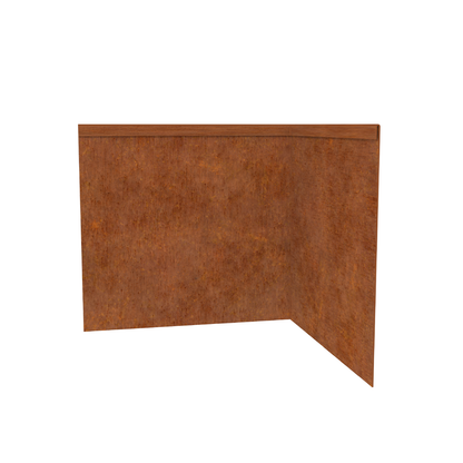 Corten Steel Corner Inside 290mmH x 610mmW - 2.50mm Gauge