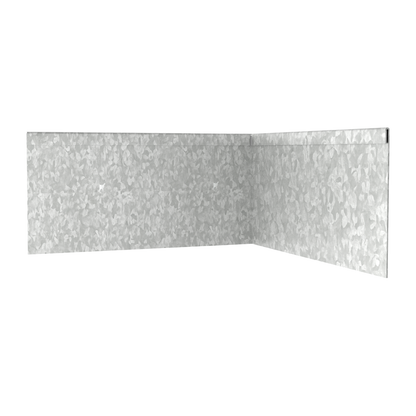 Galvanised Steel Corner Inside 150mmH x 610mmW - 1.60mm Gauge