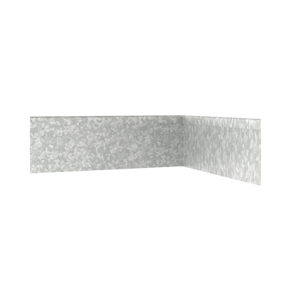 Galvanised Steel Corner Inside 100mmH x 610mmW - 2.50mm Gauge