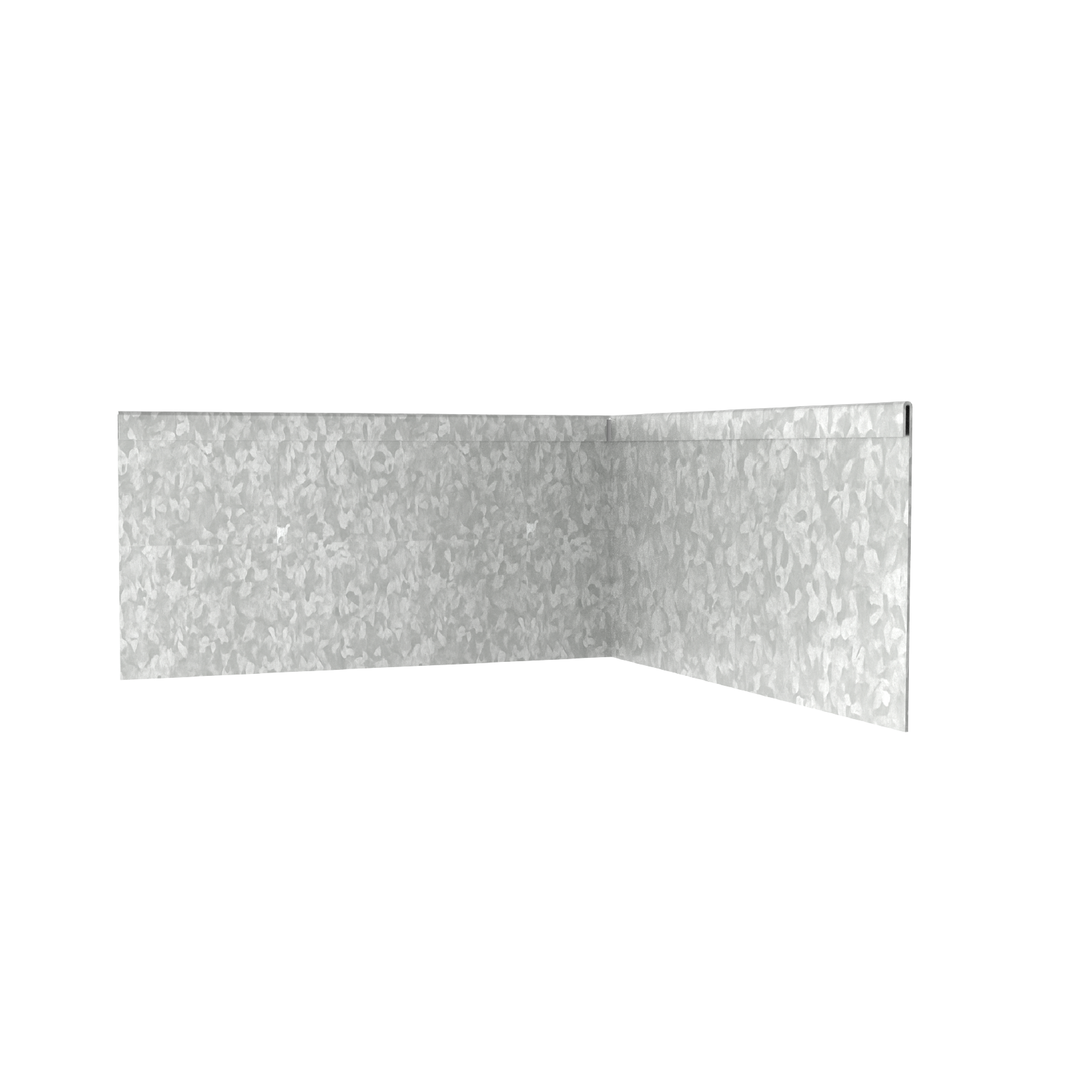 Galvanised Steel Corner Inside 150mmH x 610mmW - 2.50mm Gauge