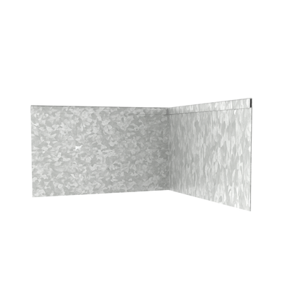 Galvanised Steel Corner Inside 185mmH x 610mmW - 2.50mm Gauge