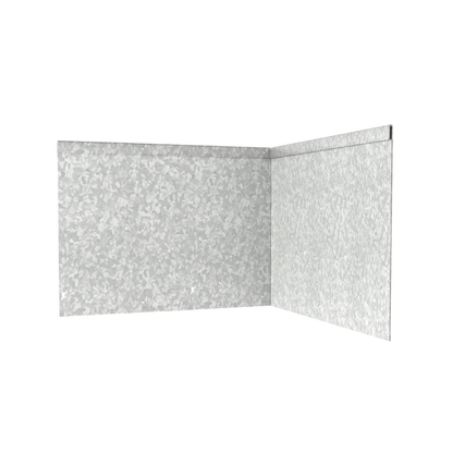Galvanised Steel Corner Inside 230mmH x 610mmW - 2.50mm Gauge