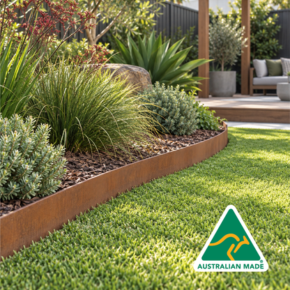 Corten Steel Garden Edging 185mmH x 2440mmW - 2.50mm Gauge