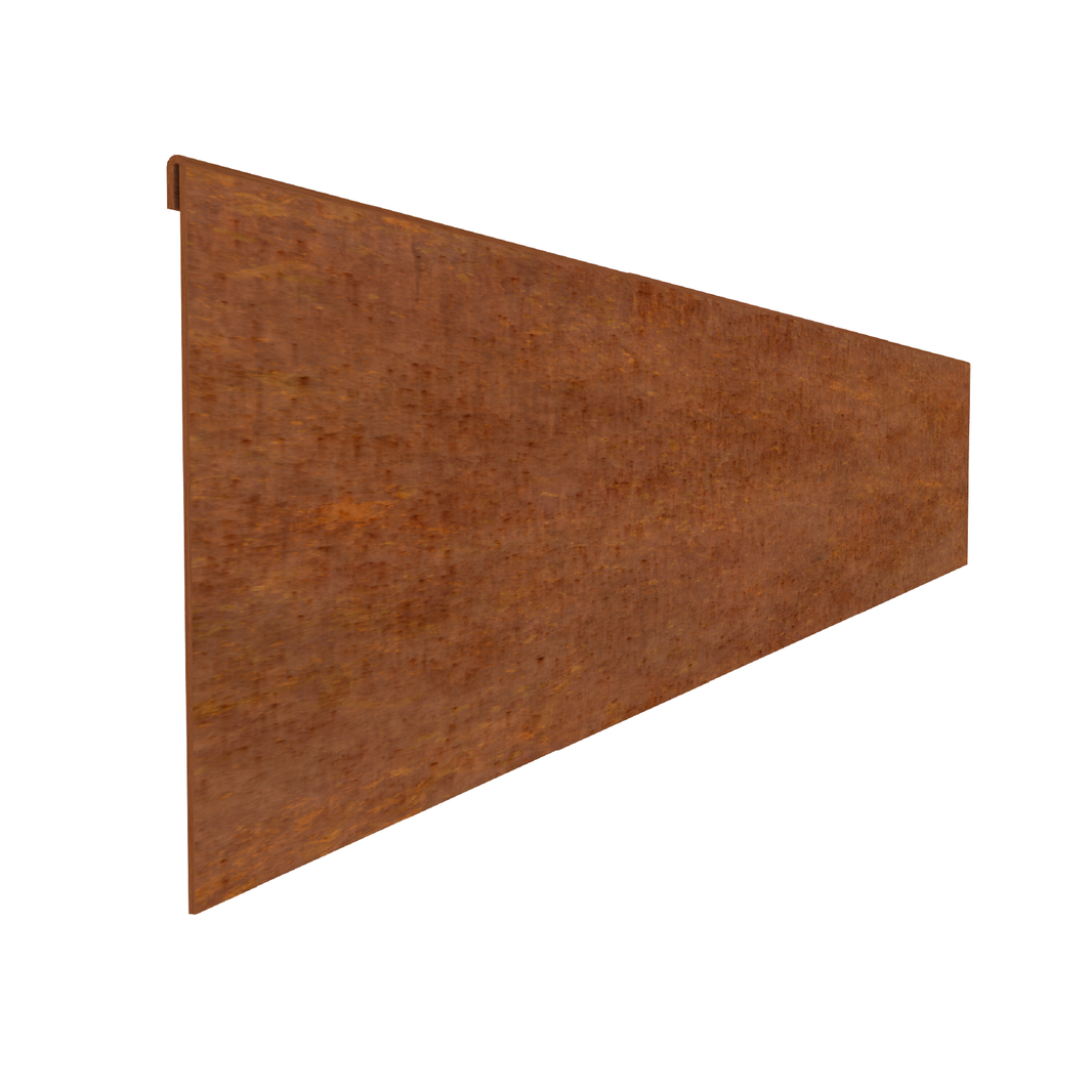 Corten Steel Garden Edging 230mmH x 2440mmW - 2.50mm Gauge