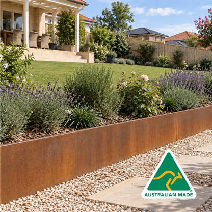 Corten Steel Garden Edging 390mmH x 2440mmW - 2.50mm Gauge