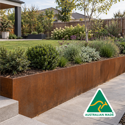 Corten Steel Garden Edging 580mmH x 2440mmW - 2.50mm Gauge