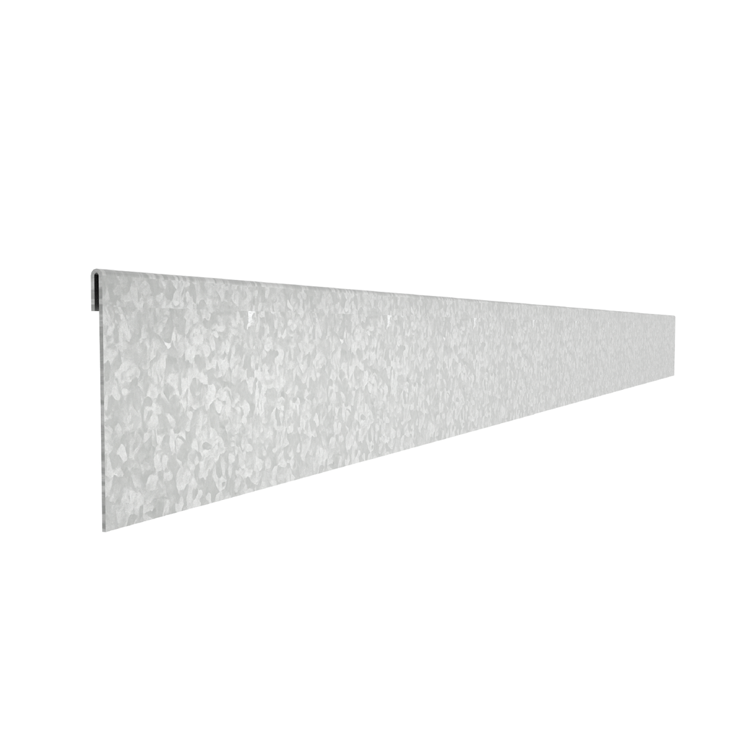 Galvanised Steel Garden Edging 100mmH x 2400mmW - 1.60mm Gauge