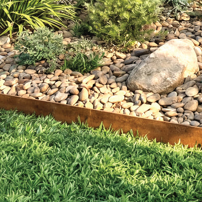 Corten Steel Garden Edging 100mmH x 2440mmW - 1.60mm Gauge