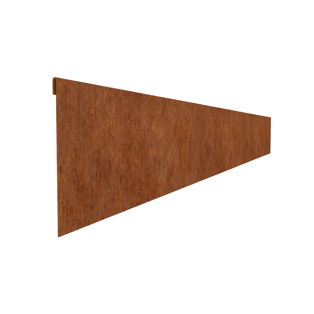 Corten Steel Garden Edging 150mmH x 2440mmW - 1.60mm Gauge