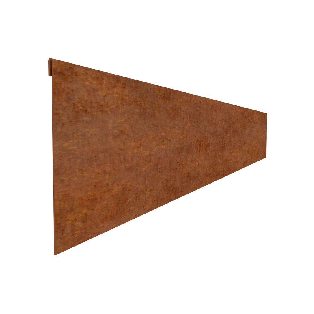 Corten Steel Garden Edging 185mmH x 2440mmW - 1.60mm Gauge