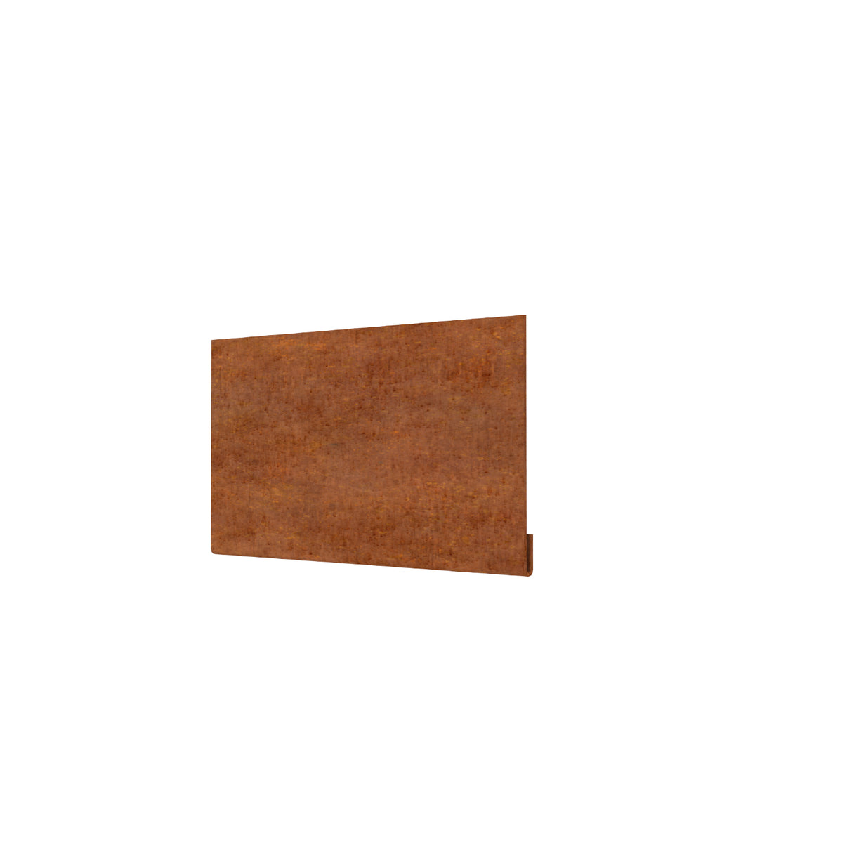 TerraForm Edging corten steel connector, 100 mm high × 200 mm wide.