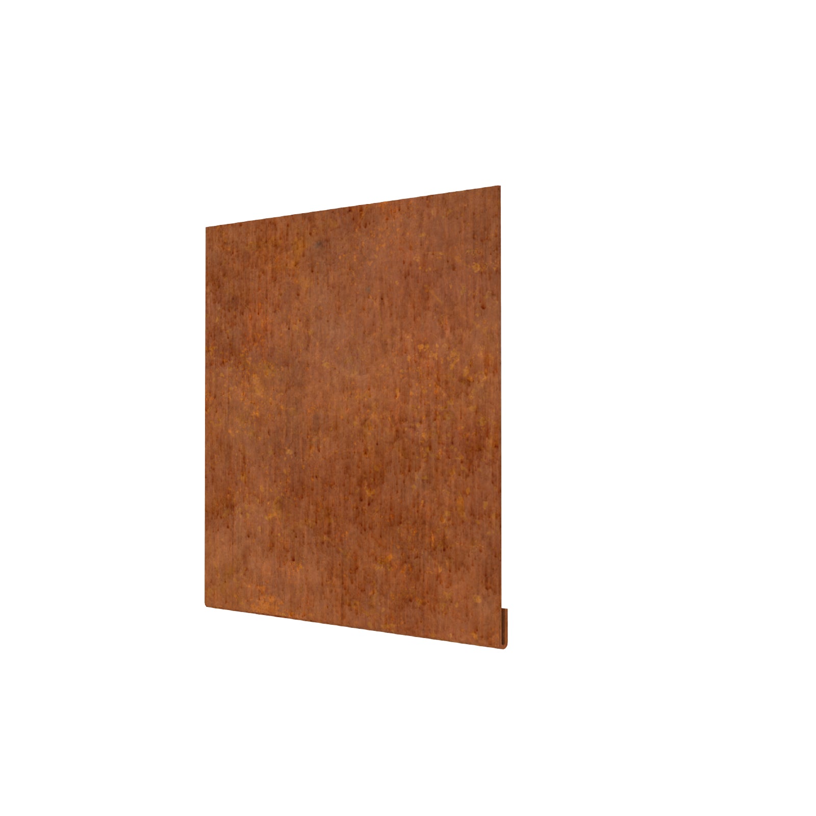 TerraForm Edging corten steel connector, 185 mm high × 200 mm wide.